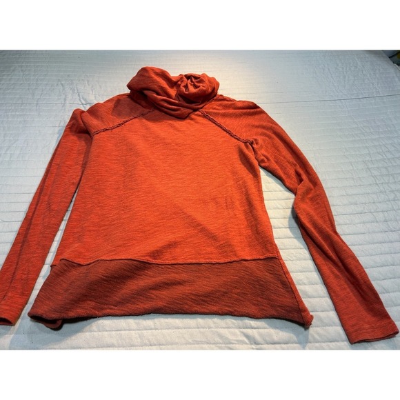 Free‎ People Beach Terracotta Cocoon Cowl Neck Long Sleeve Top Women One Size - Picture 5 of 9